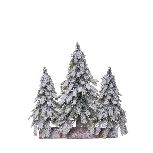 Árvore de Natal Base de Madeira c/ 3