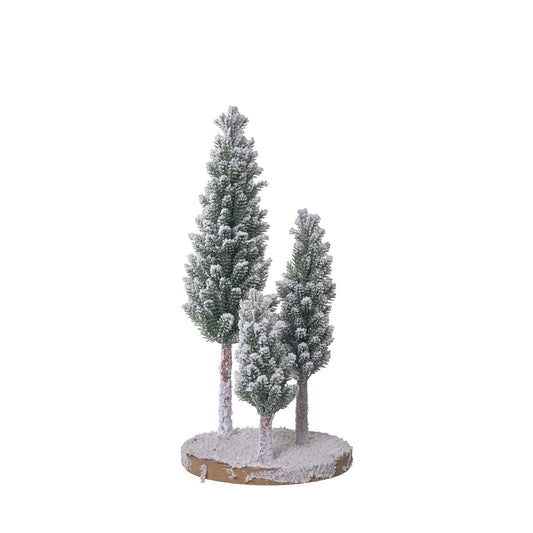 Árvore de Natal Base de Madeira c/ 3